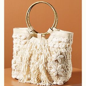 Rosalita Fringe Mini Tote Bag from Anthropologie